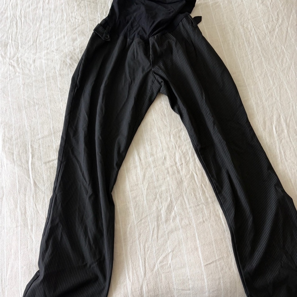 Motherhood Maternity Black pinstriped pants
